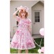 Mademoiselle Pearl Sanrio Hello Kitty Candy Themed Apron Blouse Salopette JSKs and OPs(Reservation/Full Payment Without Shipping)